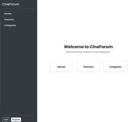 CineForum - Movie Forum Website