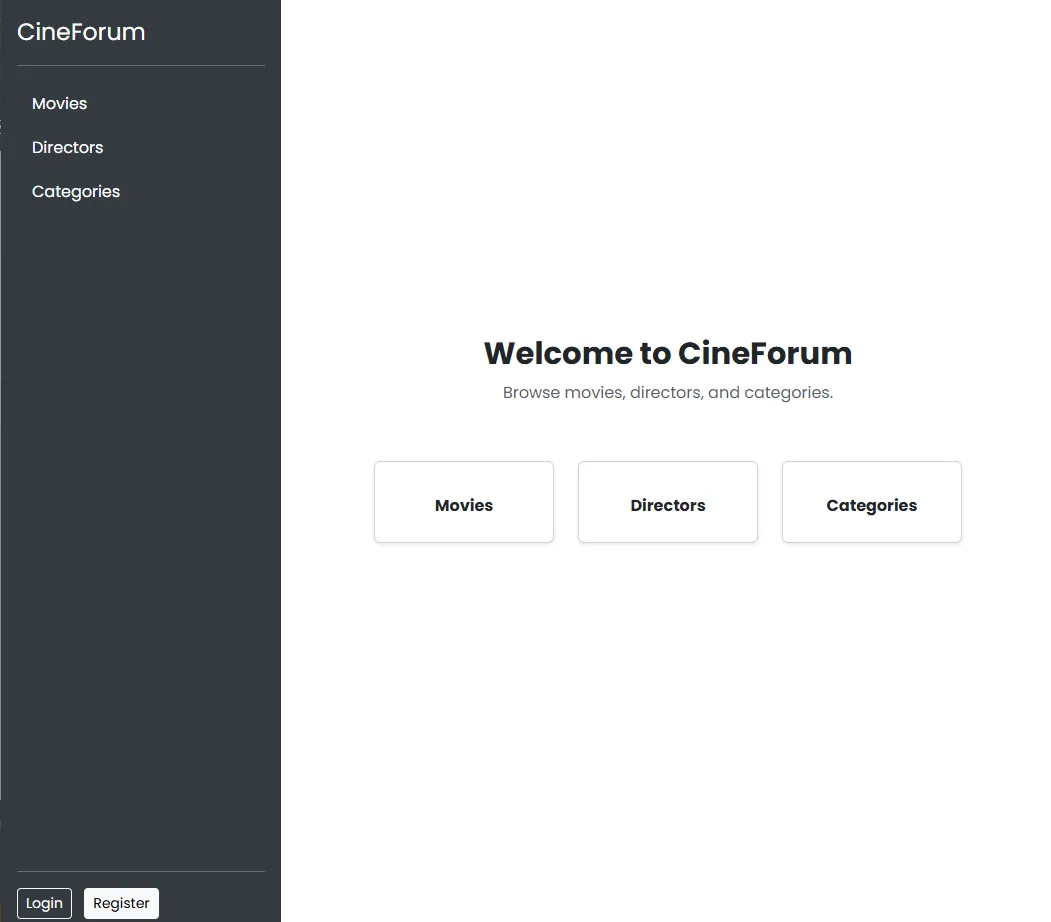 CineForum - Movie Forum Website